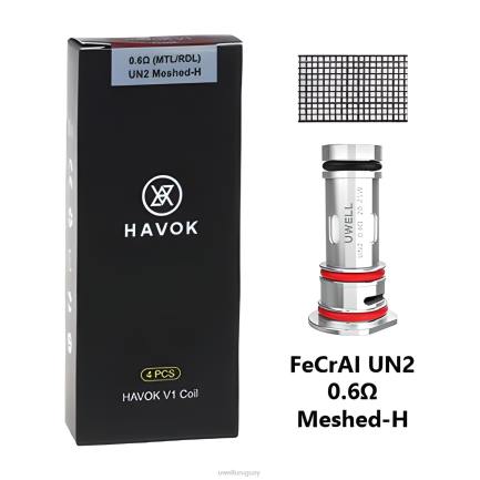 UWELL Uruguay - UWELL HAVOK V1 bobinas (paquete de 4) 0,6 ohmios PTJR151