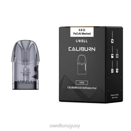 UWELL Review - UWELL CALIBURN A3 vainas de repuesto | paquete de 4 0,8 ohmios 2 PTJR19