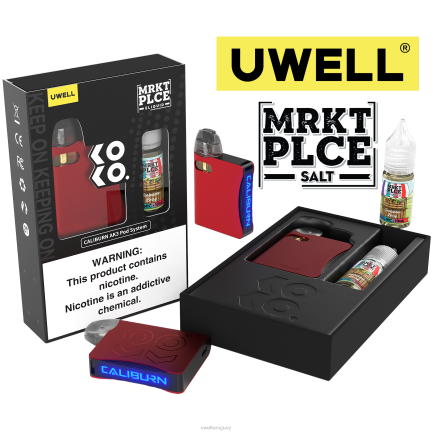 UWELL Online Shop - UWELL CALIBURN AK3 kit + vainas a3s 0.8ohm (x2) + daddy's vapor 10ml sales 50mg crl: rojo/flv: baya prohibida 50 mg PTJR244