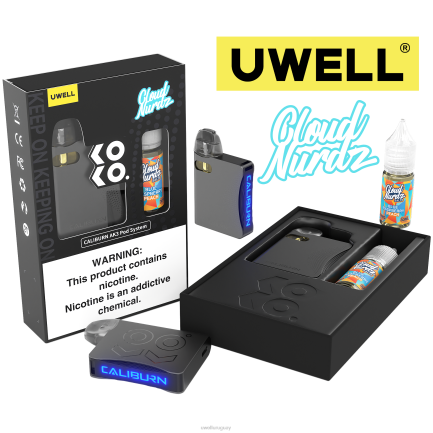 Vaper UWELL Precio - UWELL CALIBURN AK3 kit + vainas a3s 0.8ohm (x2) + daddy's vapor 10ml sales 50mg crl: gris/flv: azul melocotón frambuesa PTJR247