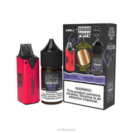 UWELL Montevideo - UWELL V6 dispositivo desechable + jugo daddy's vapor 30ml - paquete de colaboración clr: negro/flv: serenidad 50 mg PTJR222