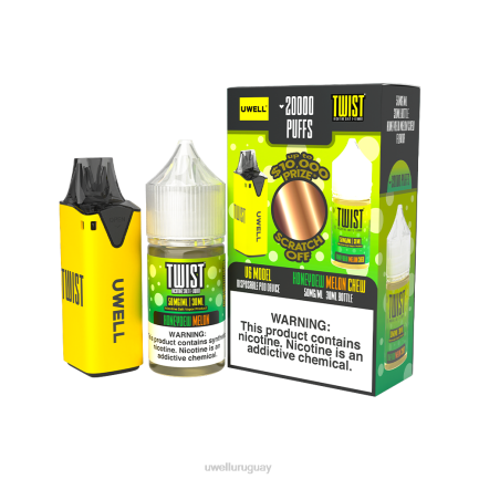 UWELL Montevideo - UWELL V6 dispositivo desechable + jugo daddy's vapor 30ml - paquete de colaboración clr: negro/flv: serenidad 50 mg PTJR222