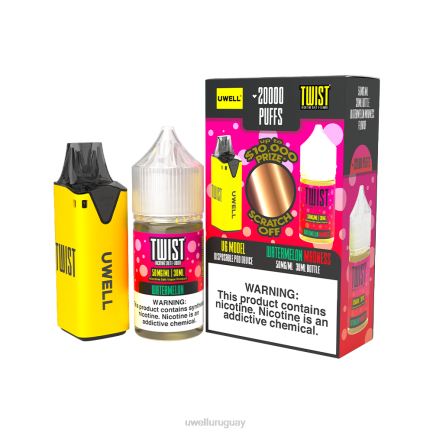 UWELL Montevideo - UWELL V6 dispositivo desechable + jugo daddy's vapor 30ml - paquete de colaboración clr: negro/flv: serenidad 50 mg PTJR222