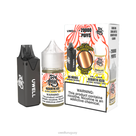 UWELL Montevideo - UWELL V6 dispositivo desechable + jugo daddy's vapor 30ml - paquete de colaboración clr: negro/flv: serenidad 50 mg PTJR222