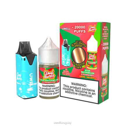 UWELL Montevideo - UWELL V6 dispositivo desechable + jugo daddy's vapor 30ml - paquete de colaboración clr: negro/flv: serenidad 50 mg PTJR222