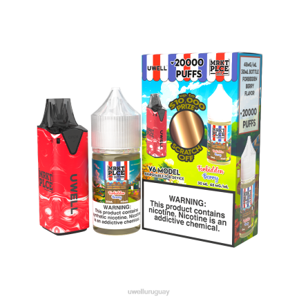 UWELL Montevideo - UWELL V6 dispositivo desechable + jugo daddy's vapor 30ml - paquete de colaboración clr: negro/flv: serenidad 50 mg PTJR222