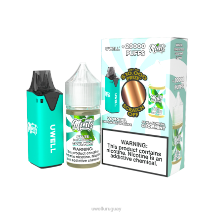 UWELL Montevideo - UWELL V6 dispositivo desechable + jugo daddy's vapor 30ml - paquete de colaboración clr: negro/flv: serenidad 50 mg PTJR222