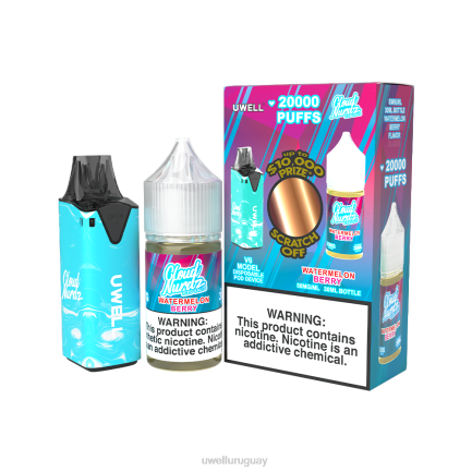 UWELL Precio - UWELL V6 dispositivo desechable + jugo daddy's vapor 30ml - paquete de colaboración clr: rojo/flv: galleta de natillas 48 mg PTJR213